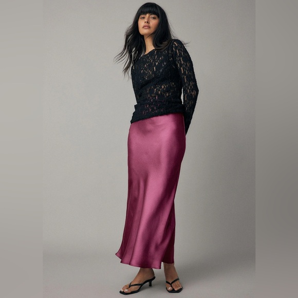 Fame and Partners Silk Skirt
